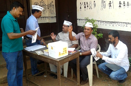 Aam Aadmi Party membership drive in Mangalore